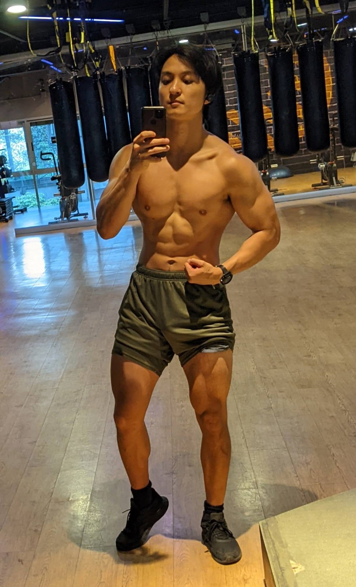 Member physique transformation, before and after